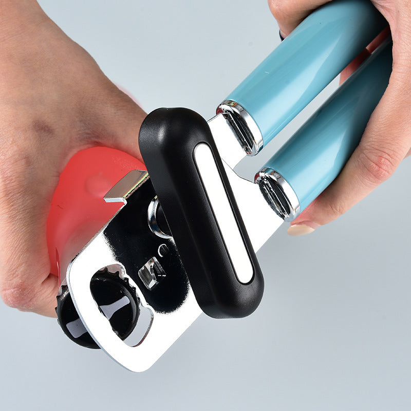 Product information: Type: Can openers Color: Black Material: iron plating ABS Size: 23.5*5.5 * 2.5CM Packing list: 1* Can Opener Product Image: