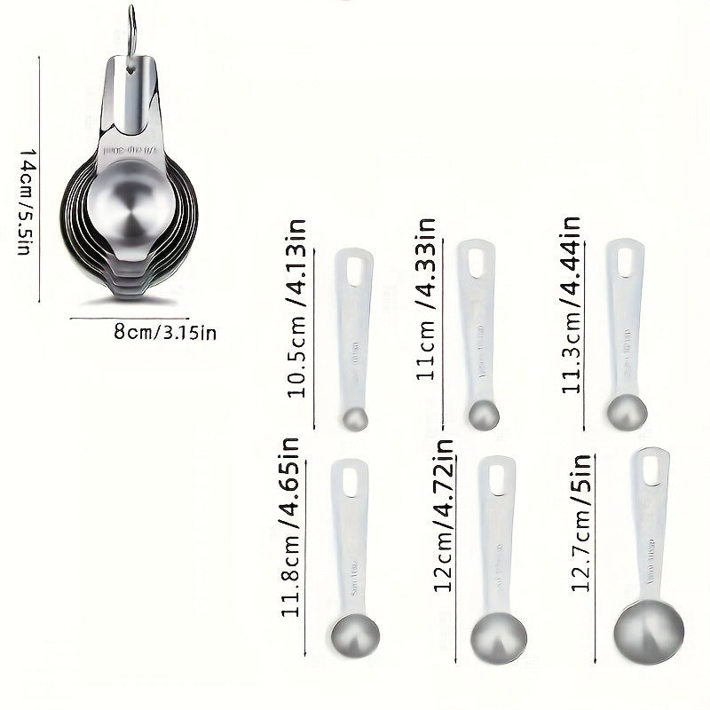 Measuring Cups And Spoons Set Stains Steel
