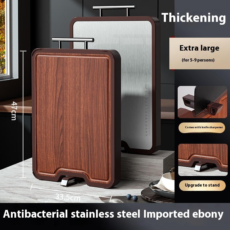 Ebony Cutting Board - Stainless Steel Antibacterial | Extra