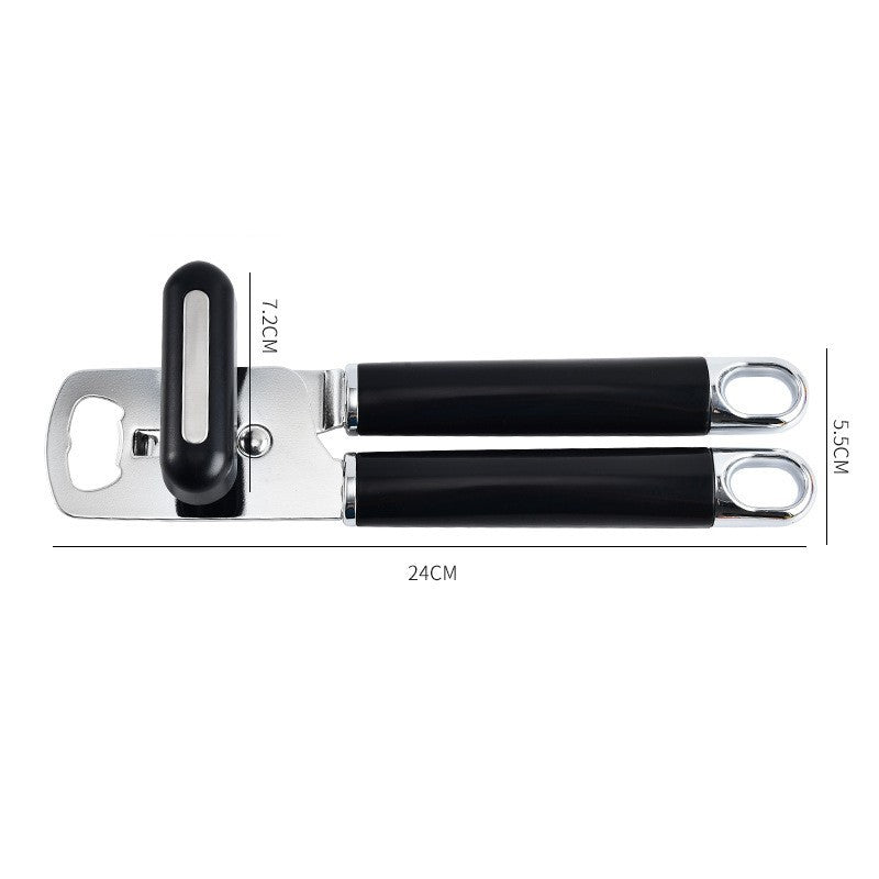 Product information: Type: Can openers Color: Black Material: iron plating ABS Size: 23.5*5.5 * 2.5CM Packing list: 1* Can Opener Product Image: