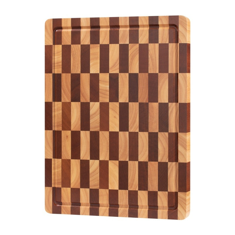 Wooden Chessboard Grid Cutting Board Chopping Board For Fruits
