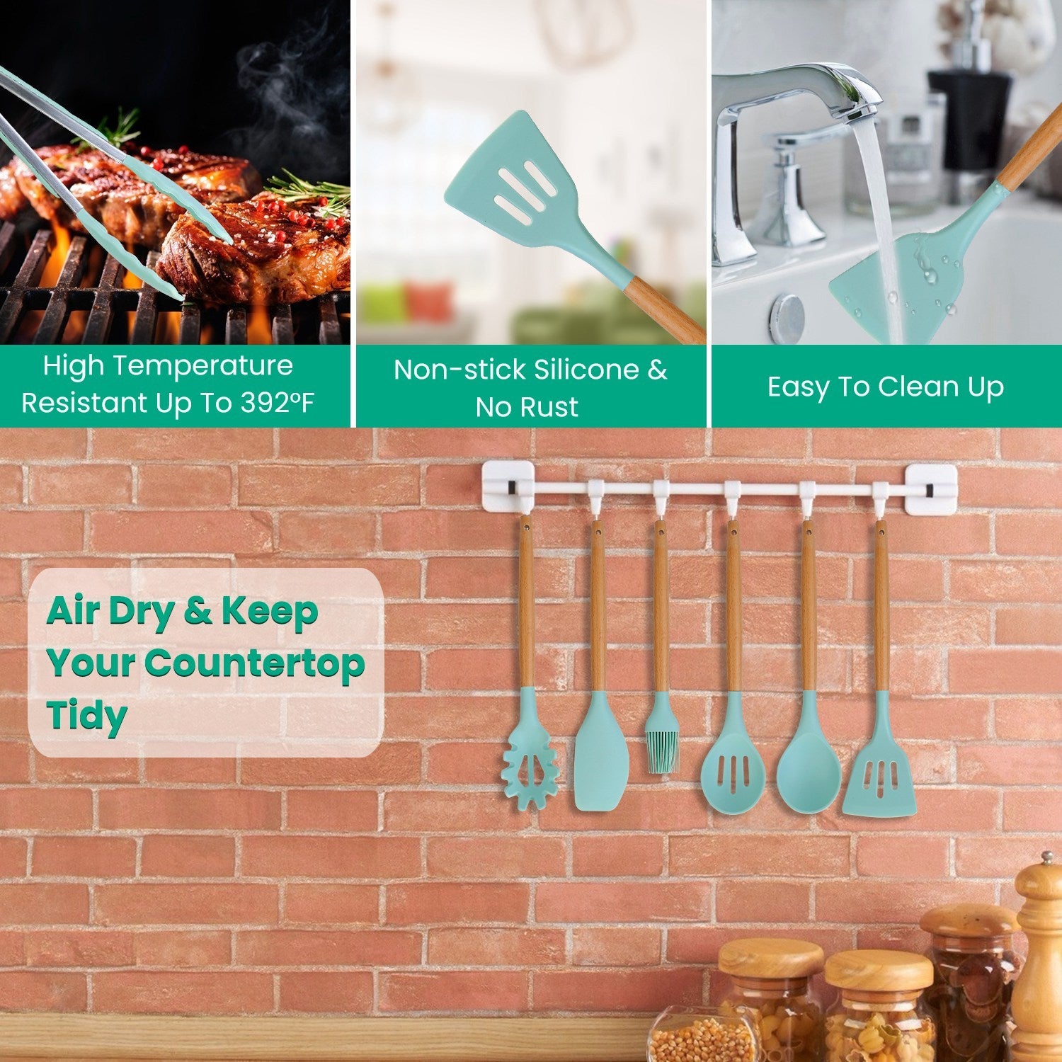 35Pcs Kitchen Utensils Set - Cookware Essentials | Food Safe, ]