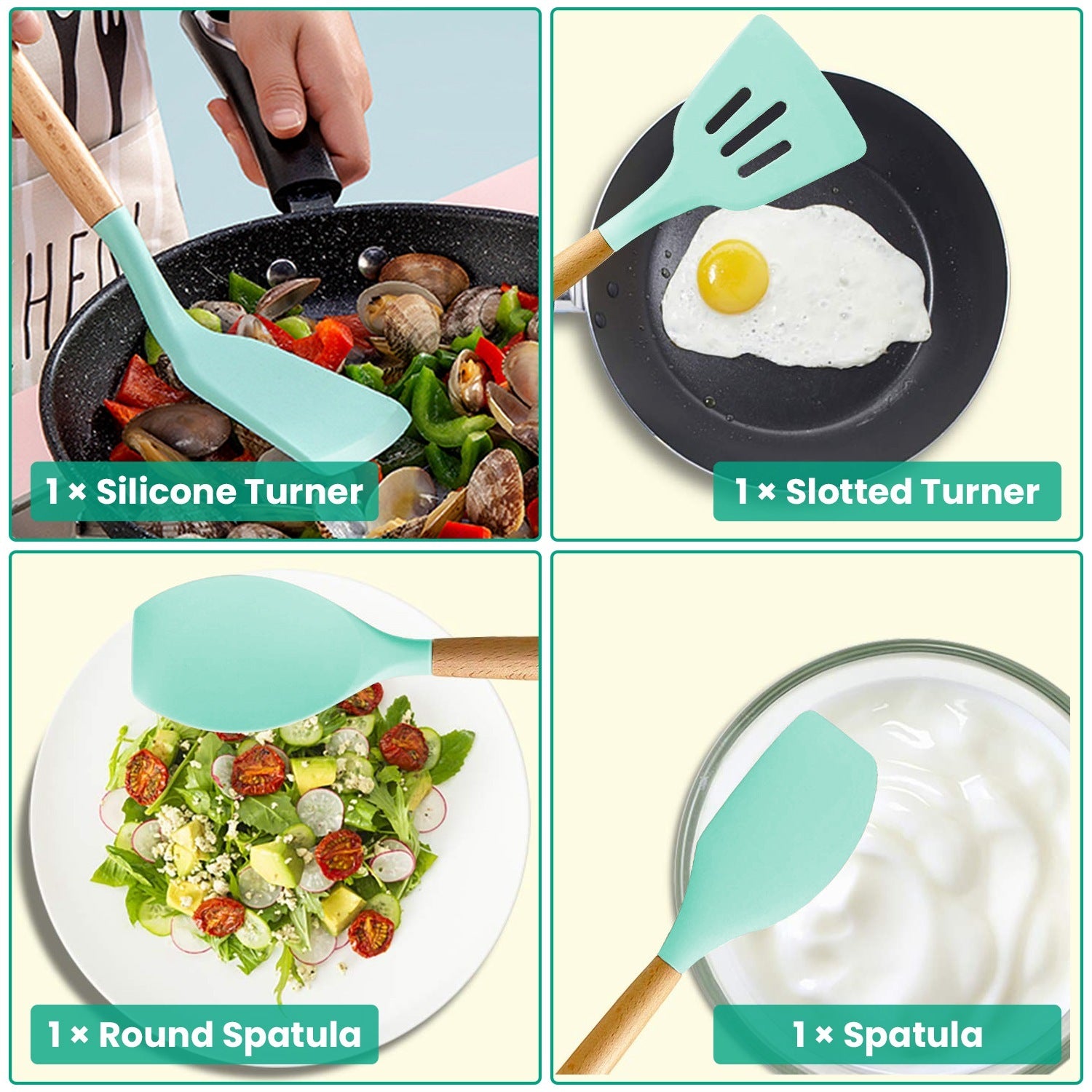 35Pcs Kitchen Utensils Set - Cookware Essentials | Food Safe, ]